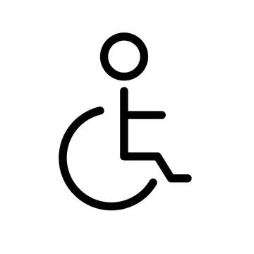 Accessibility sign icon Design Stock Illustration