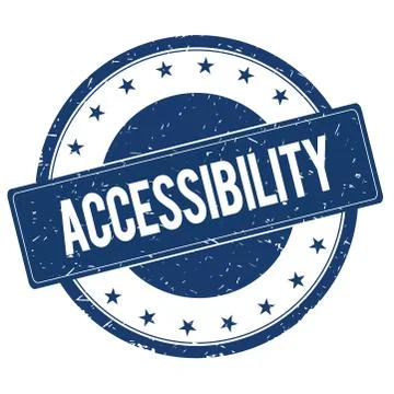 ACCESSIBILITY stamp sign Stock Illustration
