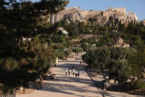 Accessibility upgrades completed at Athens' Ancient Agora, Greece - 29 Jul 2026 Stock Photos