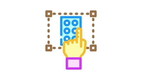 Accessibility ux ui design color icon animation Stock Footage 327265362