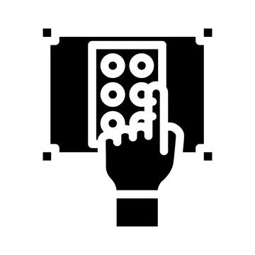 Accessibility ux ui design glyph icon vector illustration Stock Illustration