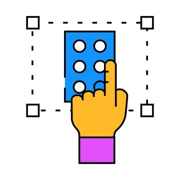Accessibility ux ui design icon color illustration Stock Illustration