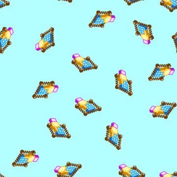 Accessibility ux ui design isometric icon seamless pattern Stock Illustration