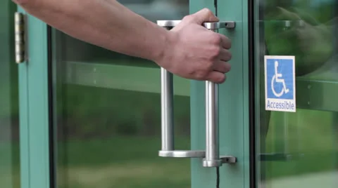 Accessible Door Stock Footage 24739858