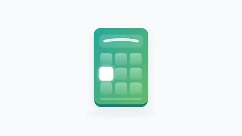 Accessible Large-Button Telephone Icon with Sequential Teal-Green Glow and .. Stock-Footage 346130761