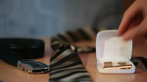 Accessoires For Groom 库存影片 22283453