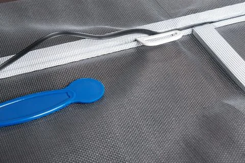 Accessories for assembling  mosquito net for  window Fotos de archivo