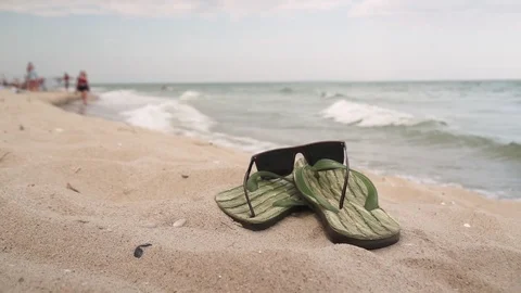 Premium Photo  Accessories for the beach lying on the sand, men's