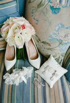 Accessories for the bride. Stock Photos