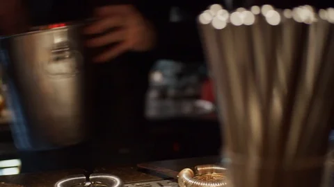 Accessories for cocktail making Stock Footage 124032148