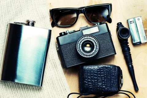 Accessories of the creative person. Stock Photos