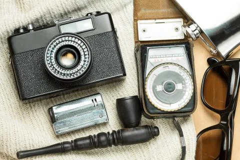 Accessories of the creative person. Stock Photos