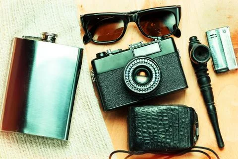 Accessories of the creative person. Stock Photos