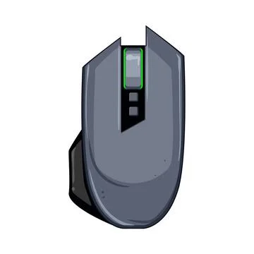 Accessories game mouse cartoon vector illustration Stock Illustration