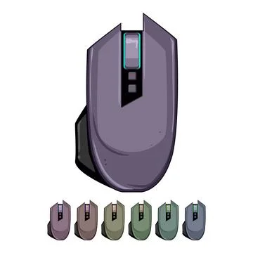 Accessories game mouse cartoon vector graphic Stock Illustration