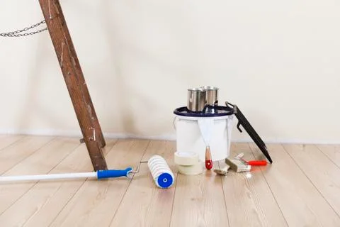 Accessories for painters Stock Photos