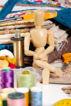 Accessories for  patchwork Stock Photos