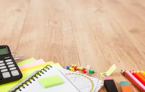 Accessories for school Stock Photos