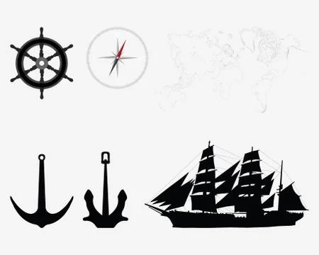 Accessories for seafaring Stock Illustration