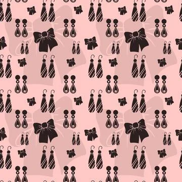Accessories Seamless Pattern Stock Illustration