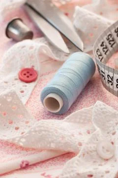 Accessories for sewing Stock Photos
