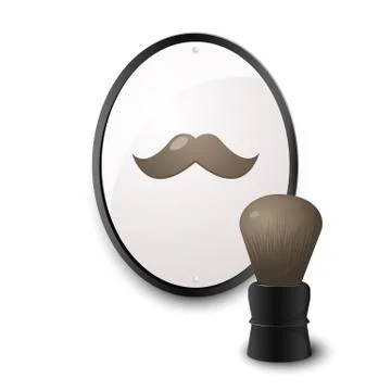Accessories for shaving Stock Illustration