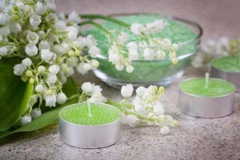 Accessories for spa Stock Photos
