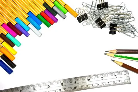 Accessories on a white background Stock Photos