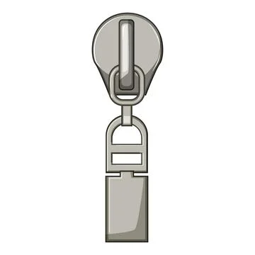 Accessories zipper puller cartoon vector illustration Stock Illustration