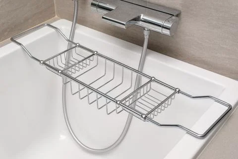 Accessory for bathtub in bathroom Stock Photos