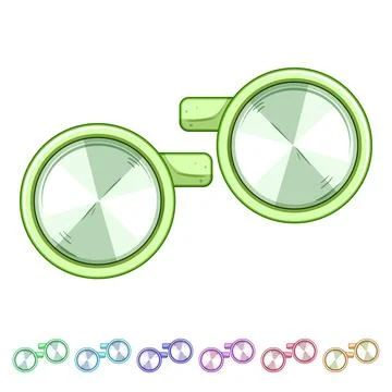 Accessory cufflinks cartoon vector graphic イラスト素材