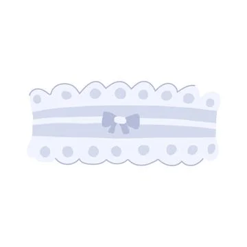 Accessory garter wedding cartoon vector illustration Stock Illustration