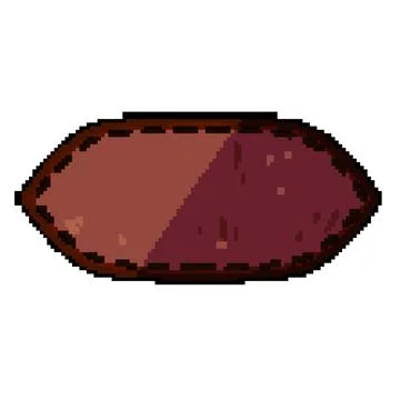 Accessory leather patch pixel art vector illustration 스톡 일러스트