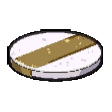 Accessory marble coaster pixel art vector illustration Stock Illustration