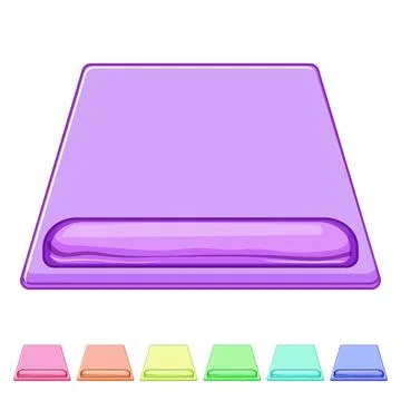 Accessory mouse pad cartoon vector graphic Stock Illustration