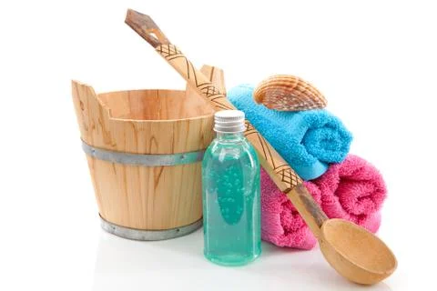 Accessory for spa or sauna Stock Photos