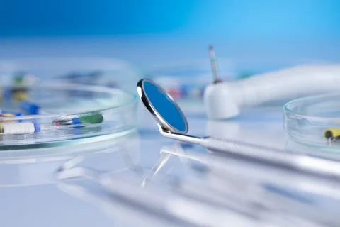 Accessory tool dentist in the office Stock Photos