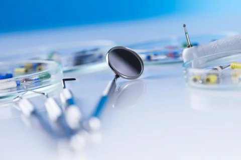 Accessory tool dentist in the office Stock Photos
