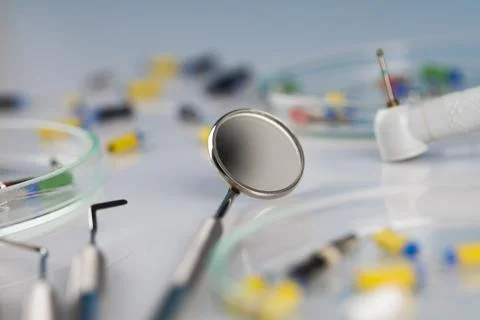 Accessory tool dentist in the office Stock Photos