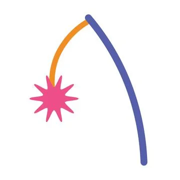 Accessory Toy For Playing With Cat Wool Ball Stock Illustration