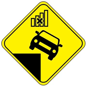 Accident with autonomous car Stock Illustration