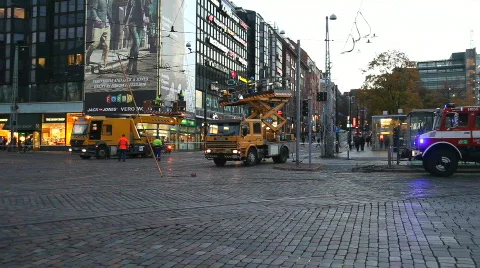Accident in Helsinki Stock Footage 878917