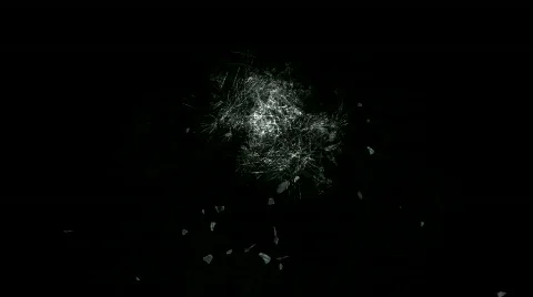 Accident impact traces,broken cracked damaged glass,boxing hit ice windows. Stock Footage