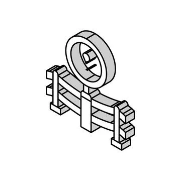 Accident investigation isometric icon vector illustration Stock Illustration