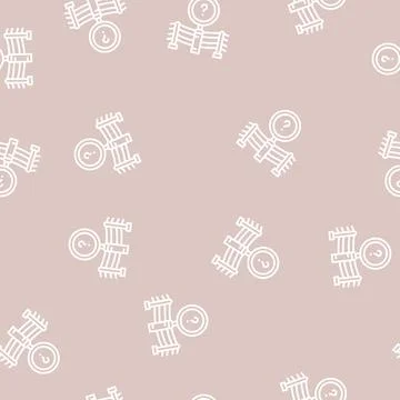 Accident investigation line seamless pattern Stock Illustration