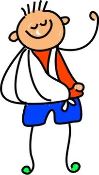 Accident Kid Stock-Illustration