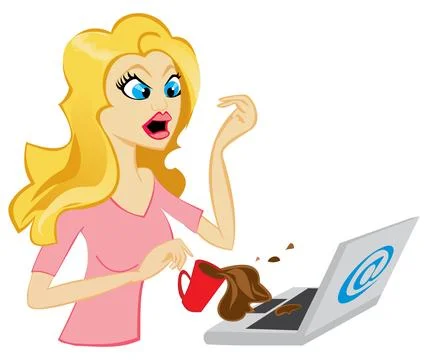 Accident in office Stock Illustration