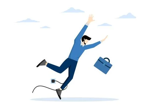 Accident or surprise problem concept impact on business, Failure or mistake. Ilustración de archivo