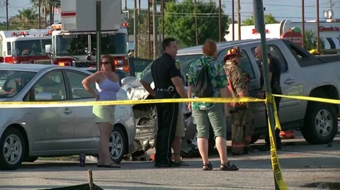 Accident scene #2 Stock Footage 932022