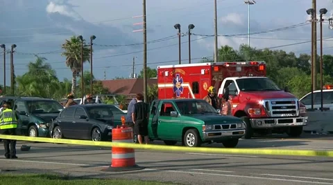 Accident scene #3 Stock Footage 931524